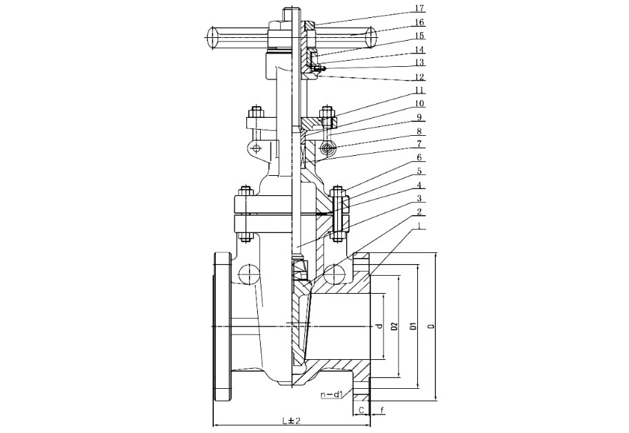 ANSI SS316 150# Gate Valve (2