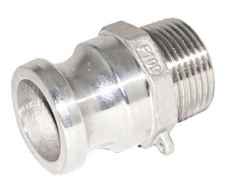 SS316 Type F Male Adapter with Male Thread