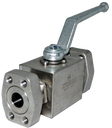 Ball valve ujung flange SAE